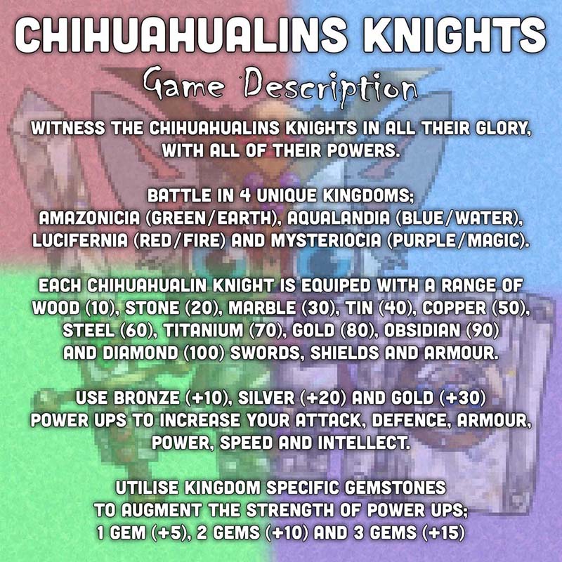 Chihuahualins Knights NFT Game Description